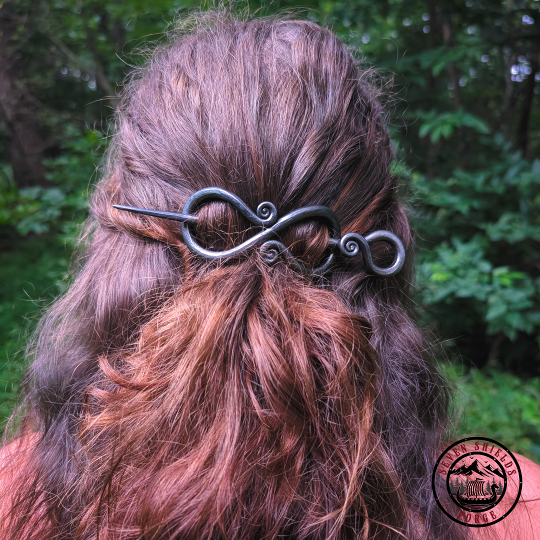 Fiddle Head Scroll Hair Pin – Seven Shields Forge