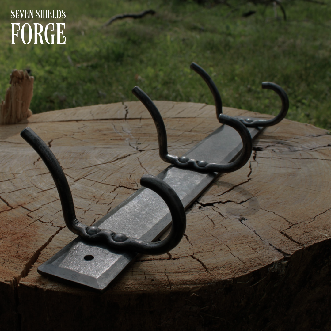 Forged Rustic Hook Rack