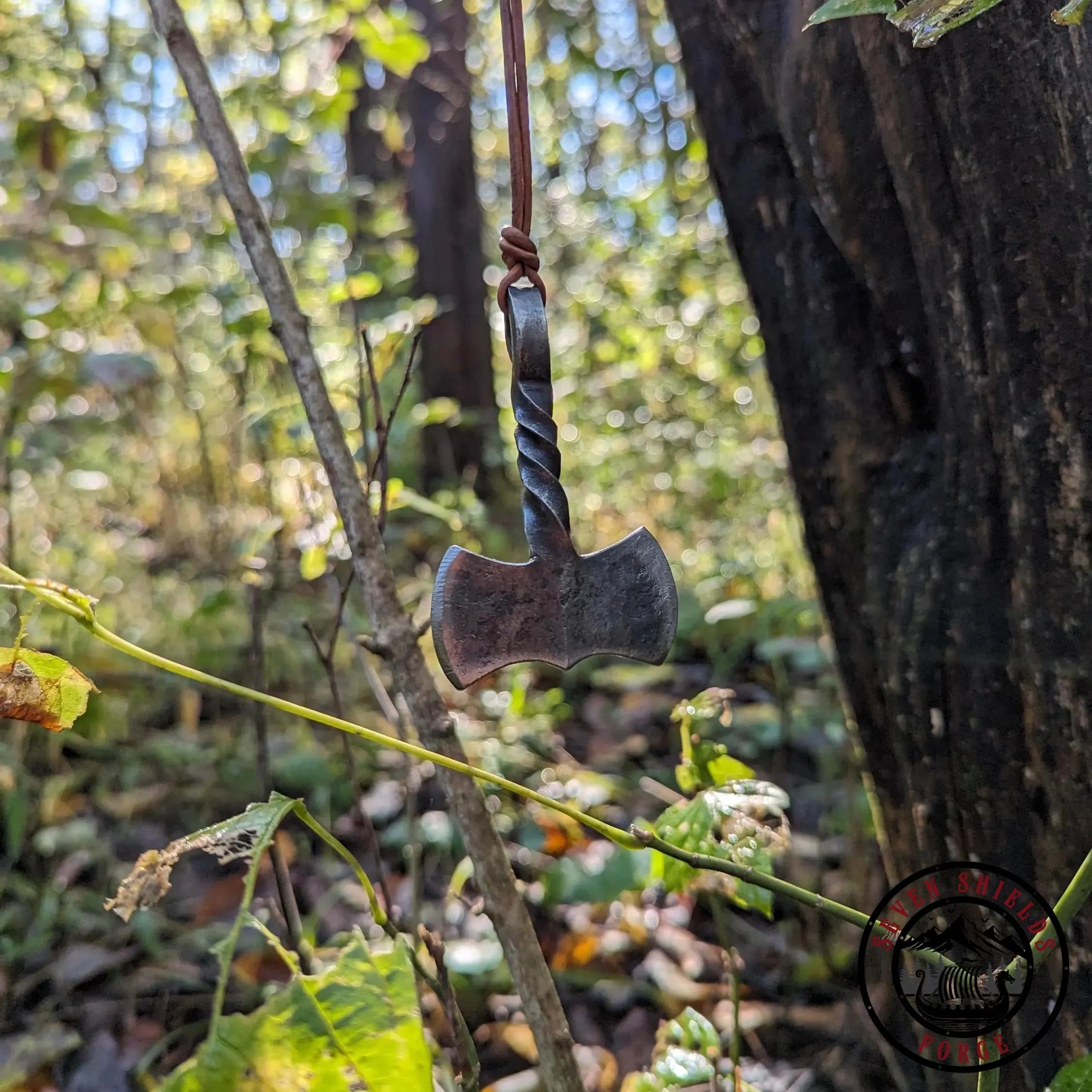 Double Sided Axe Pendant