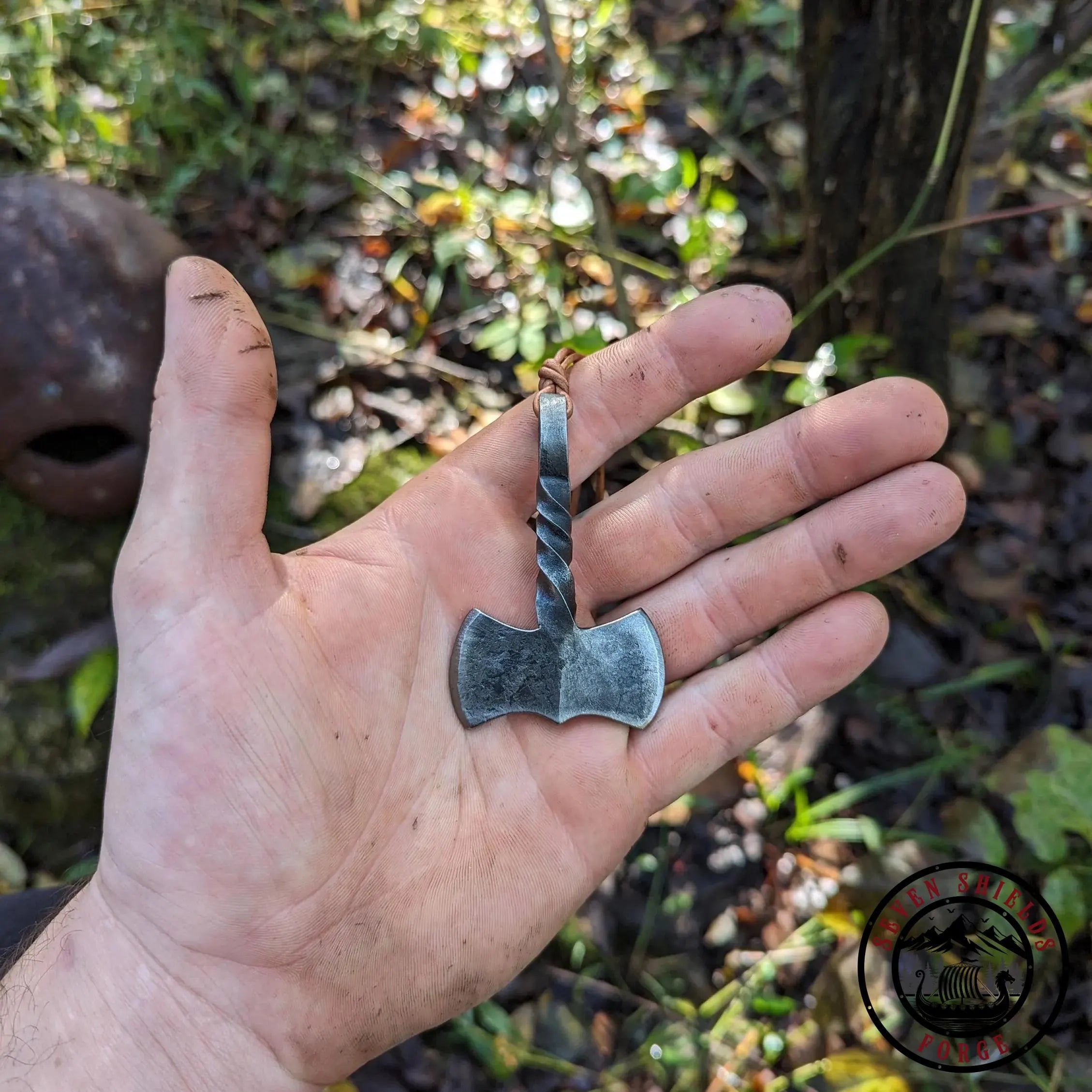 Double Sided Axe Pendant