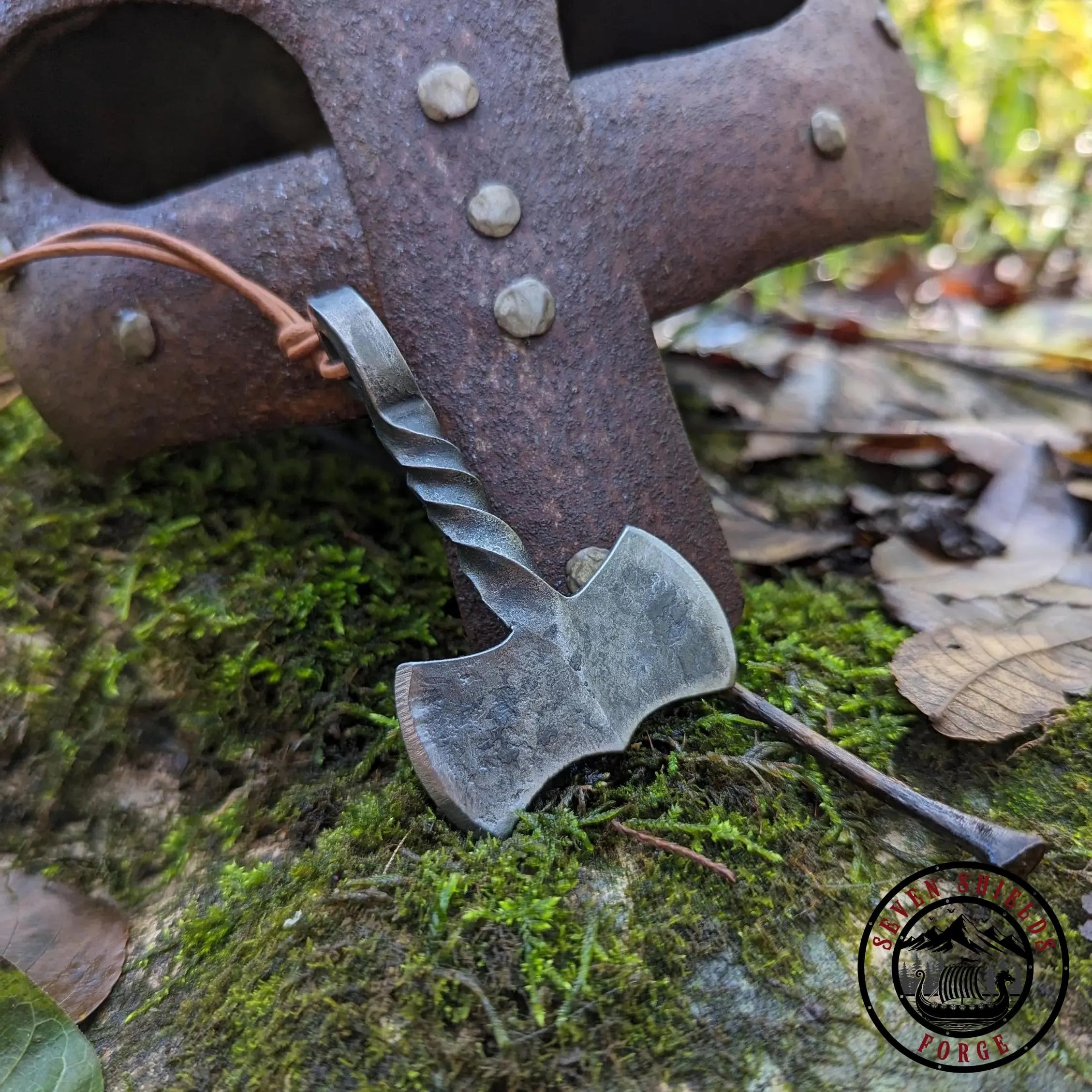 Double Sided Axe Pendant
