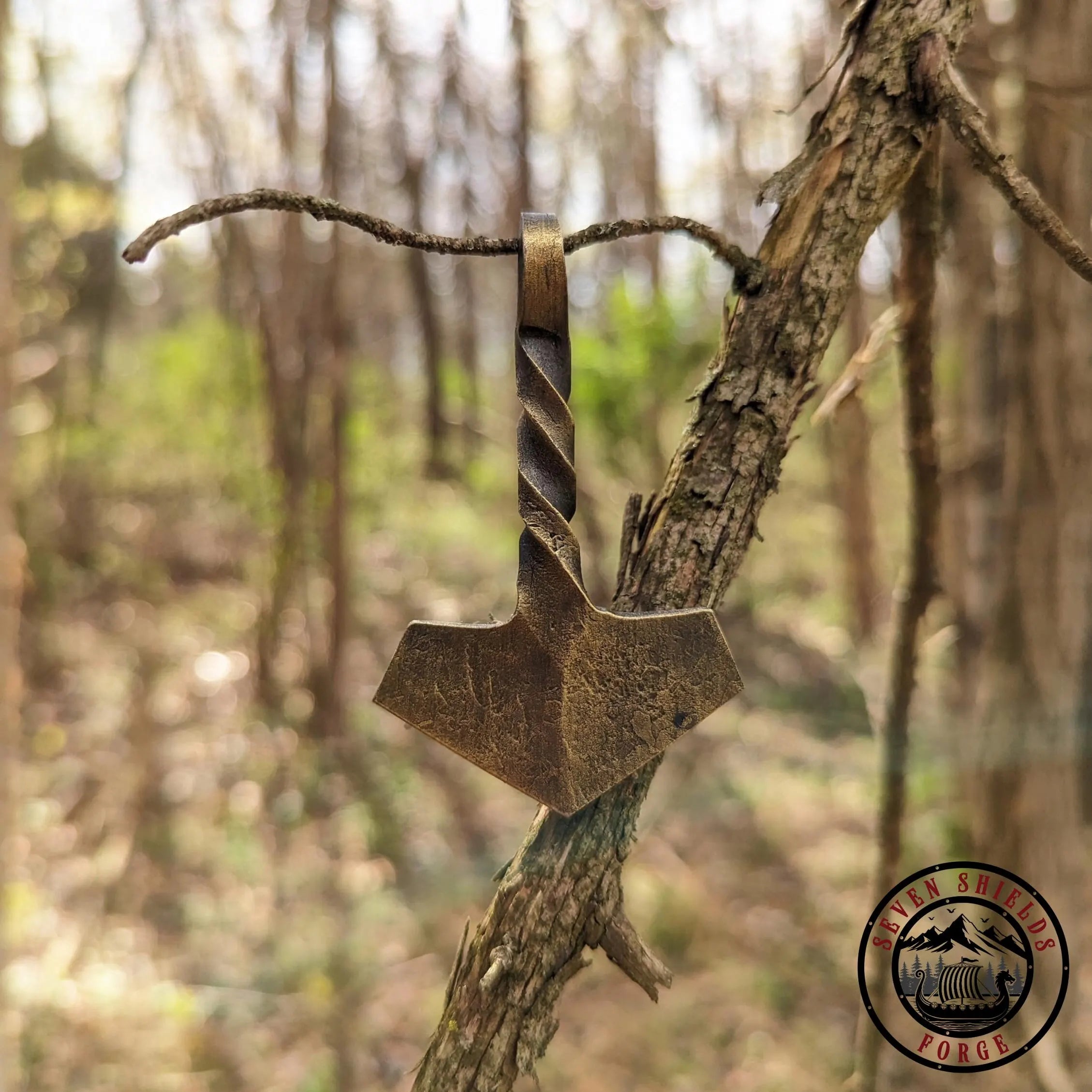 Forged Mjolnir Pendant