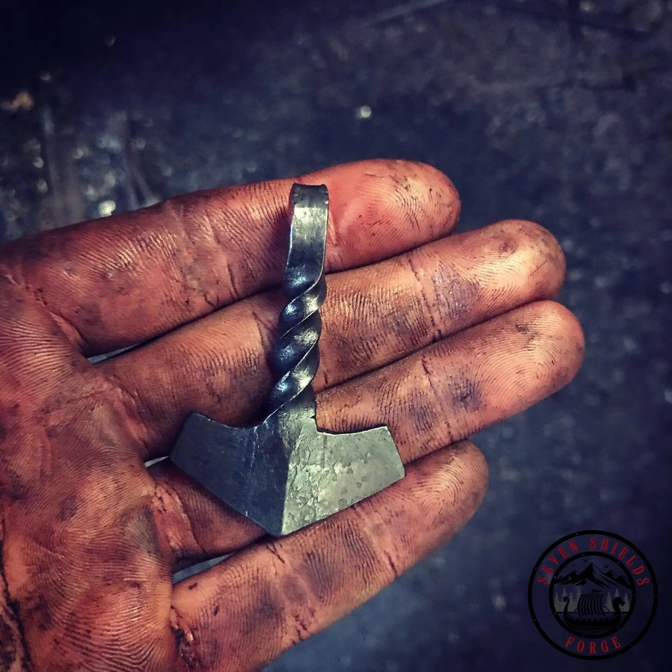 Forged Mjolnir Pendant