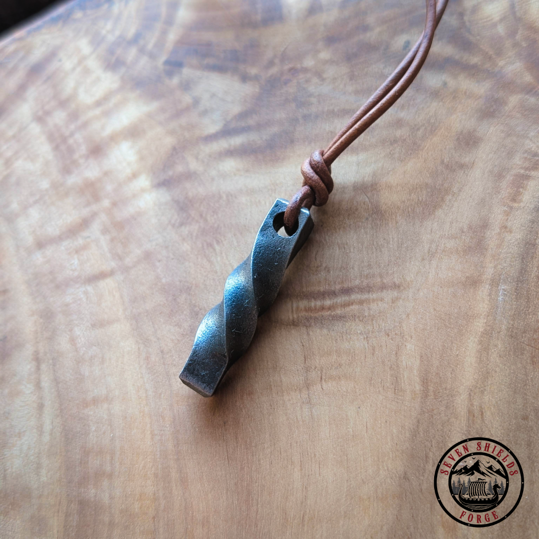 Forged Twist Pendant