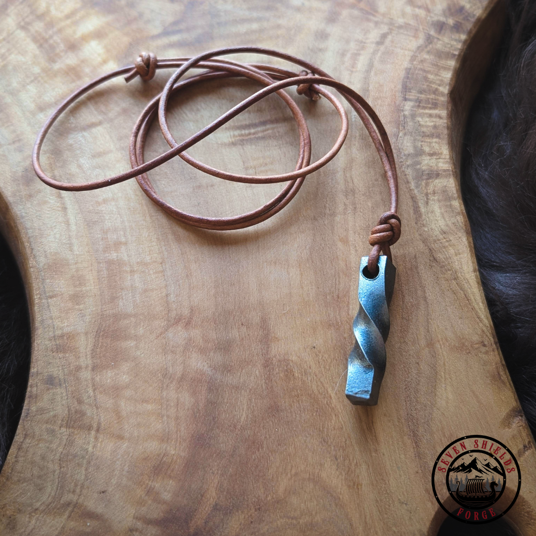 Forged Twist Pendant