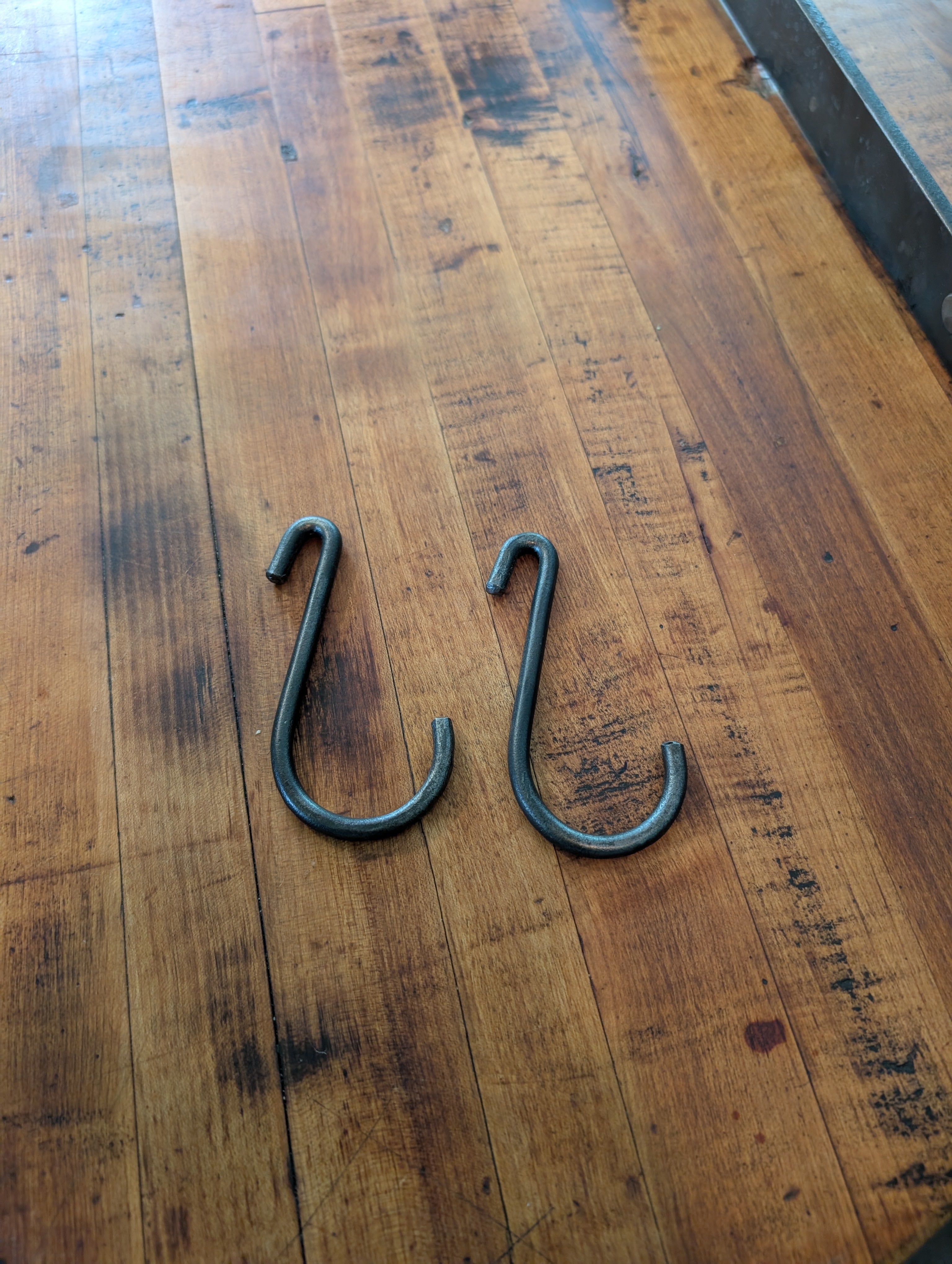 Forged rustic pot rack
