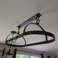 Forged rustic pot rack