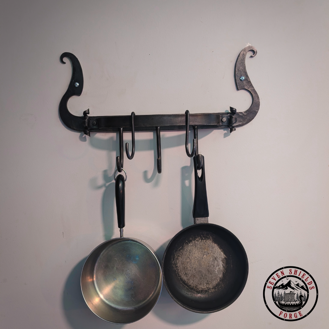 Forged small pot rack