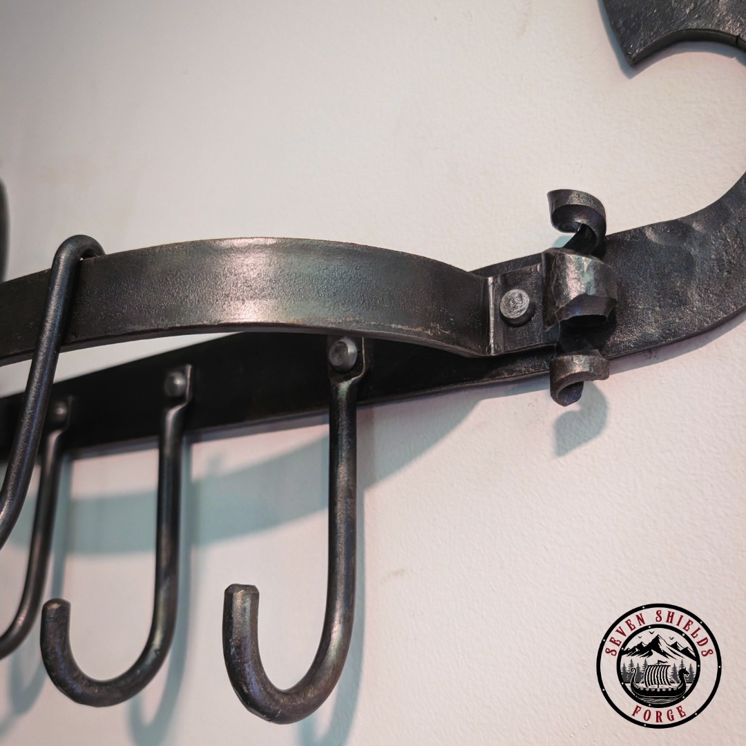 Forged small pot rack